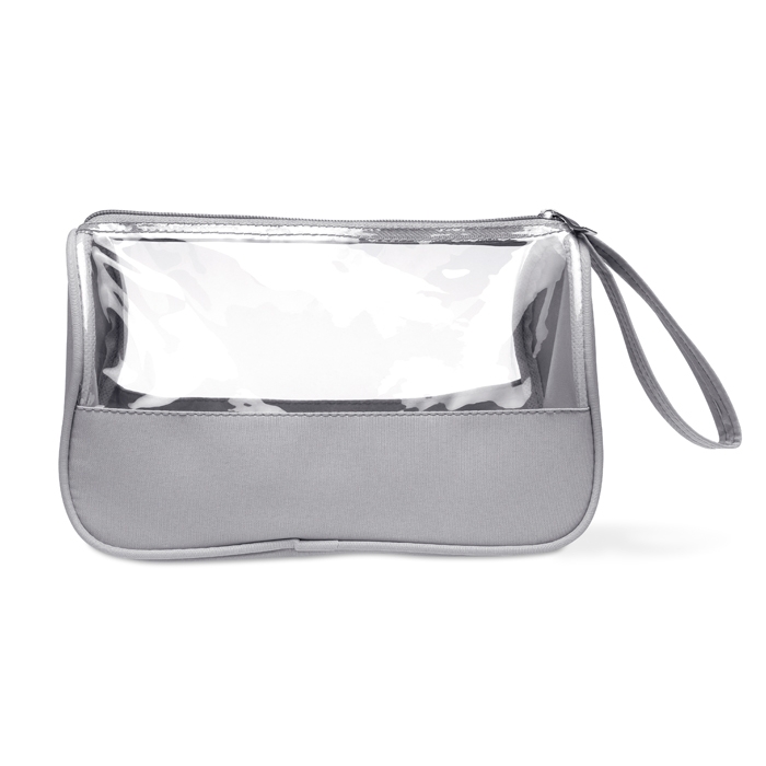 Toiletry bag made of microfiber and PVC