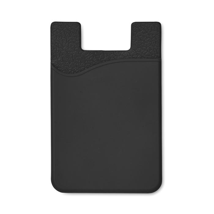 Silicone card holder with sticky tape for promotions