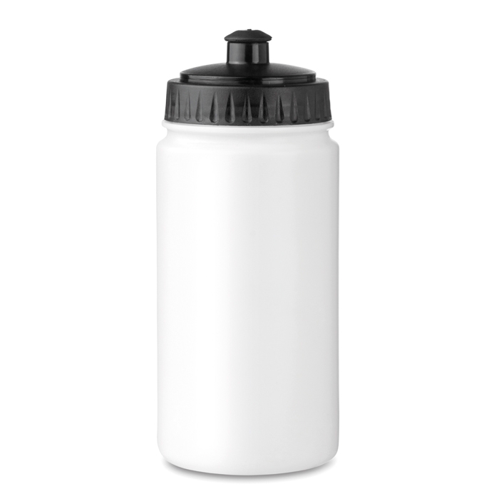 Plastic water bottle ideal for sports events, 500 ml