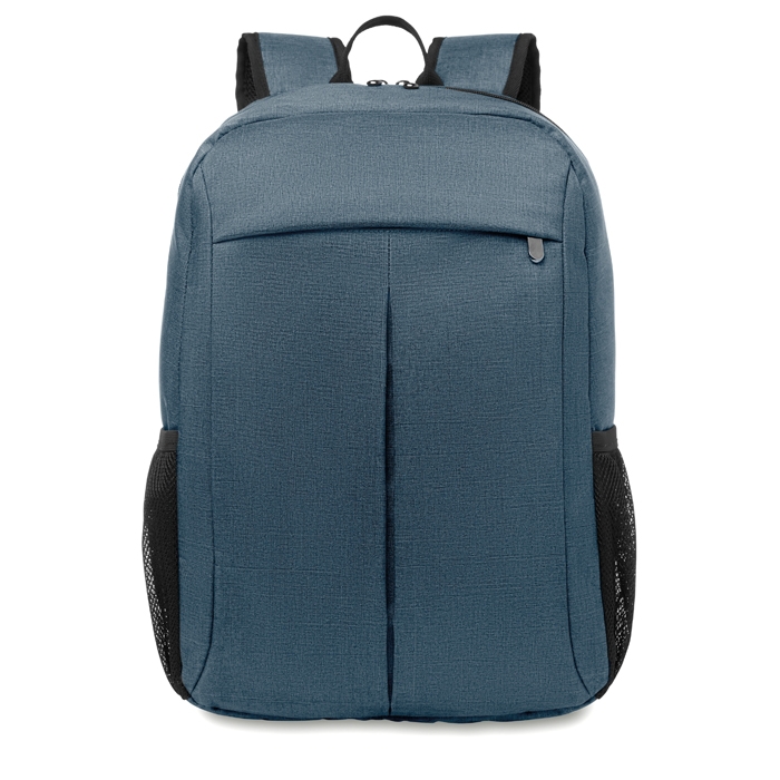 Polyester laptop backpack with trolley holder, 15