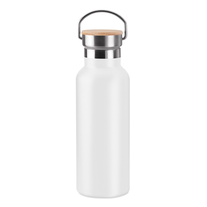Thermos bottles with bamboo lids with handle, 500 ml