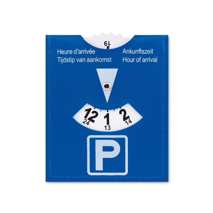 Parking disc for cars for advertising