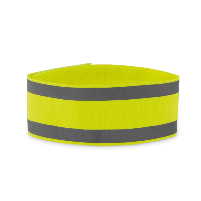 Reflective, sporty lycra wristband for promotional events