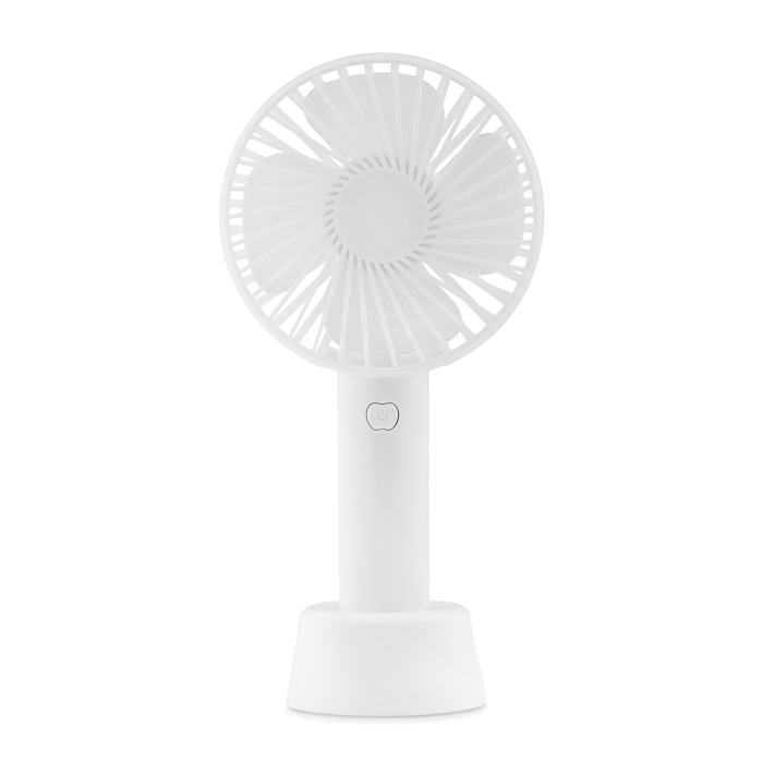 Portable handheld fan with table mount & rechargeable battery