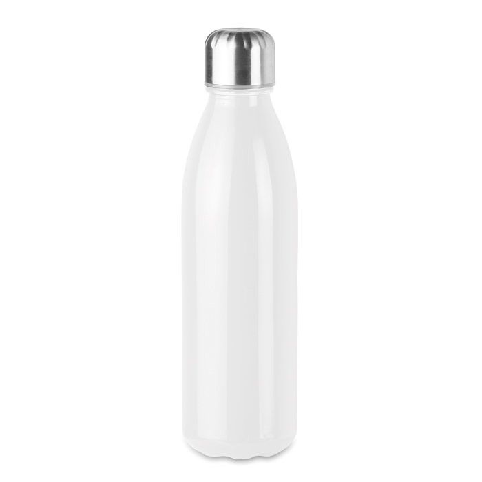 Coloured glass bottle with steel lid, 650 ml
