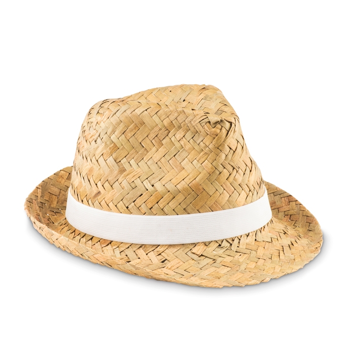 Straw hat with ribbon for summer events / giveaways