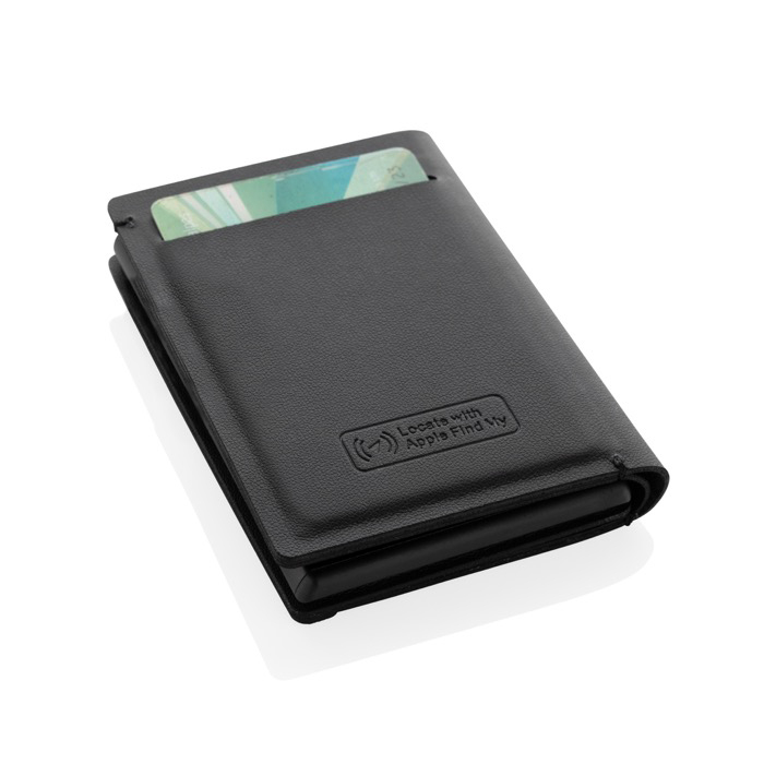 Polyester wallet with tracker connected to Find My