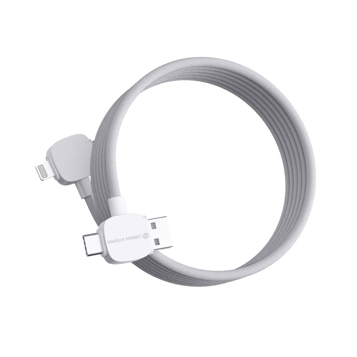 Tangle-free magnetic charging cable, 120 cm, 4 ports