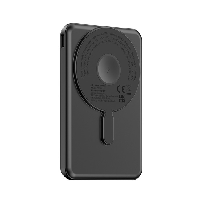 Eco 5-in-1 power bank, charging cables, stand, 5,000 mAh