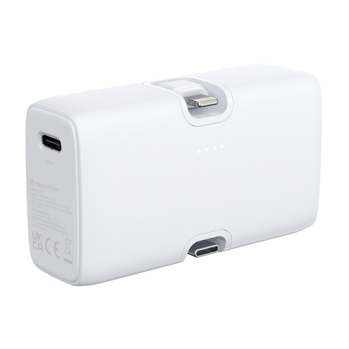Recycled plastic power bank with charge indicator, 20 W