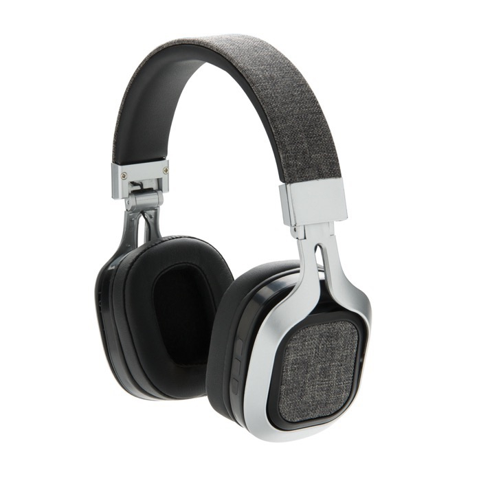 Comfortable foldable headphones with fabric accents, BT 4.0