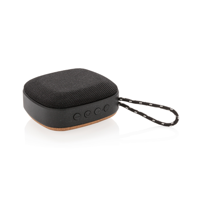 Small waterproof speaker with cork base