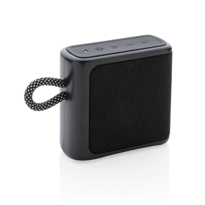 Waterproof, branded speaker with call-answering function