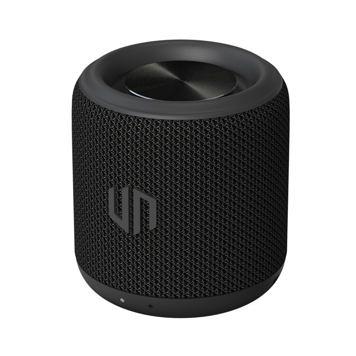 Speaker with recycled materials and built-in microphone