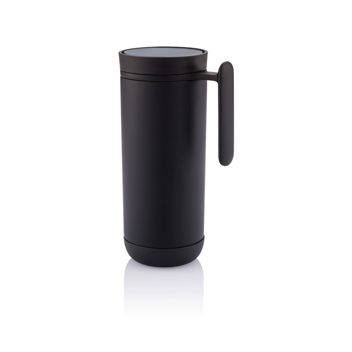 Small thermal mug with anti-drip one-touch opening, 225 ml