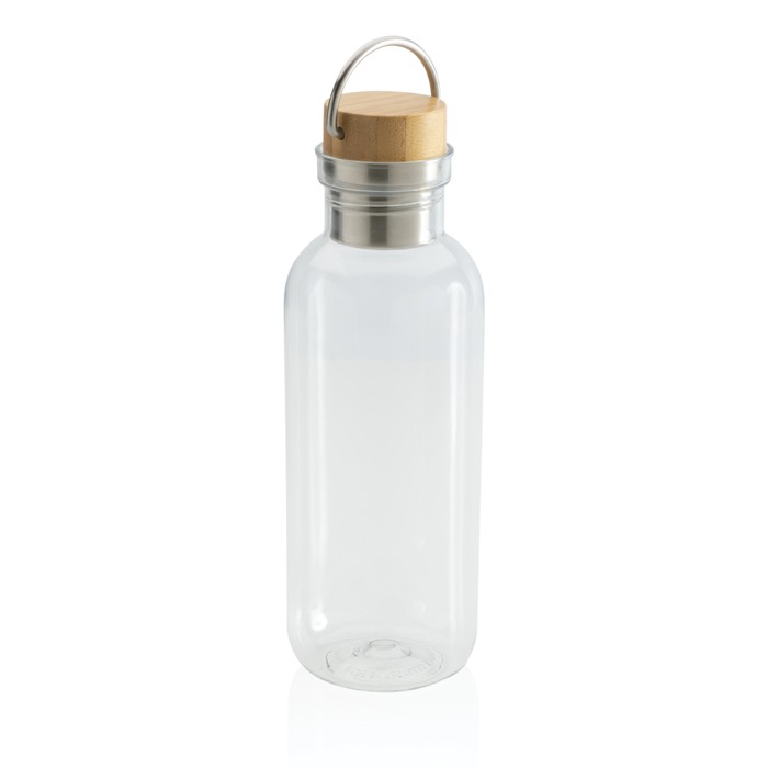 Recycled plastic bottle with cap and handle, 680 ml