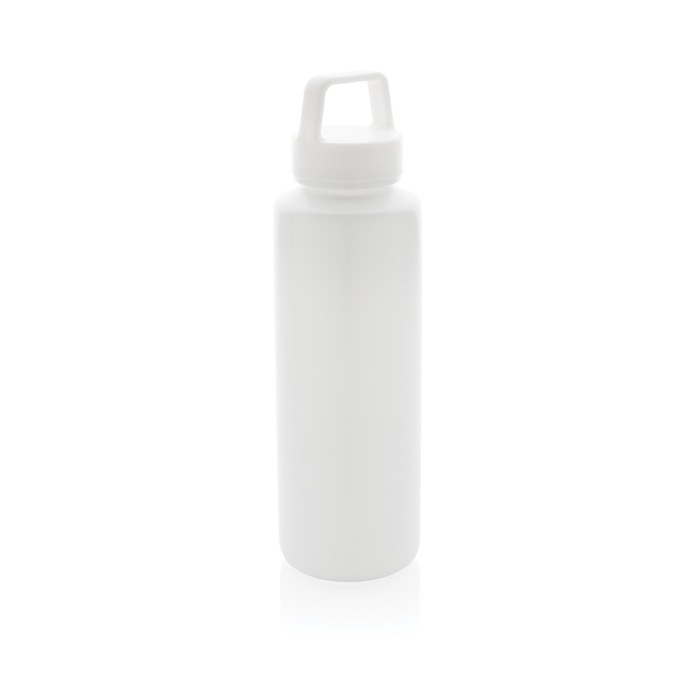 Branded recycled plastic bottle with handle, 500 ml