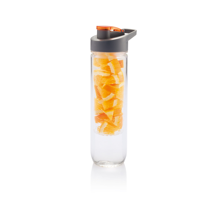 Large bottle with spout and fruit infuser, 800 ml