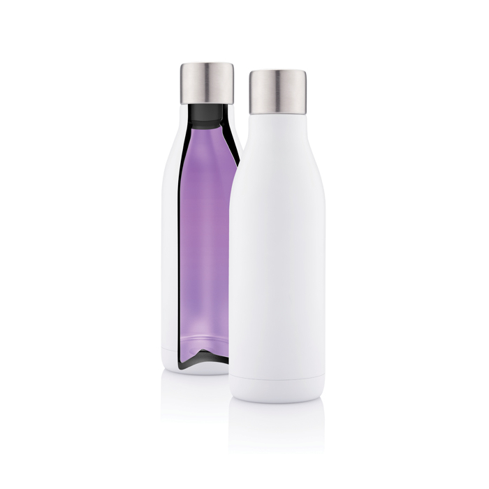 Stainless steel corporate bottle with UV-C steriliser, 500 ml