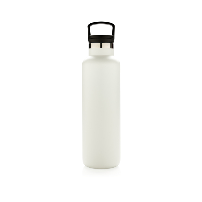 Bottle with infuser lid and wide opening for ice, 600 ml