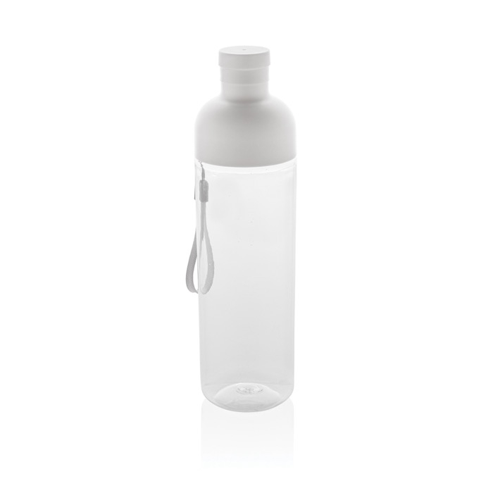 RPET bottle with detachable lid and carry handle, 600 ml