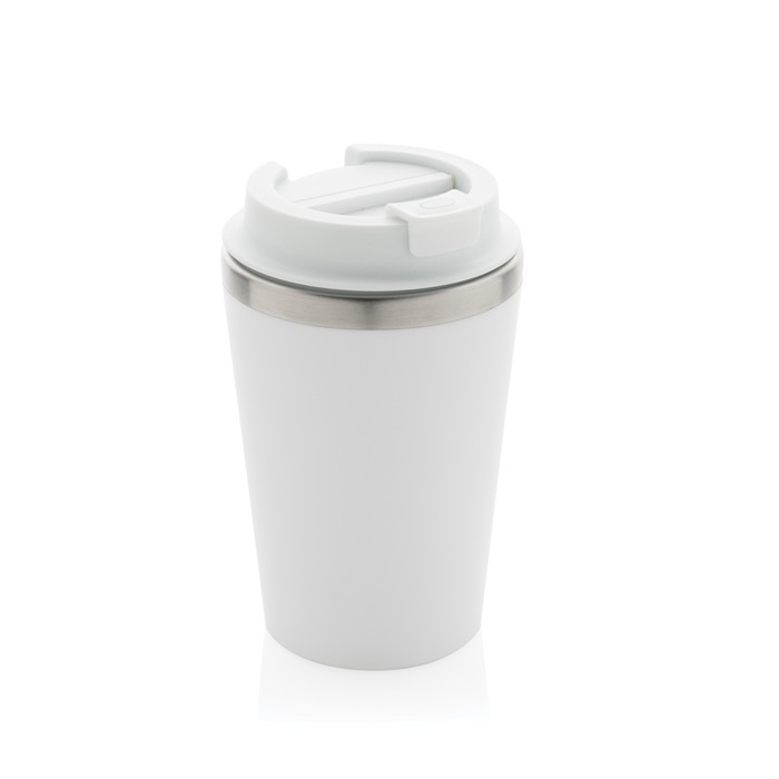 Eco-friendly double-wall thermal mug with anti-drip lid, 350 ml