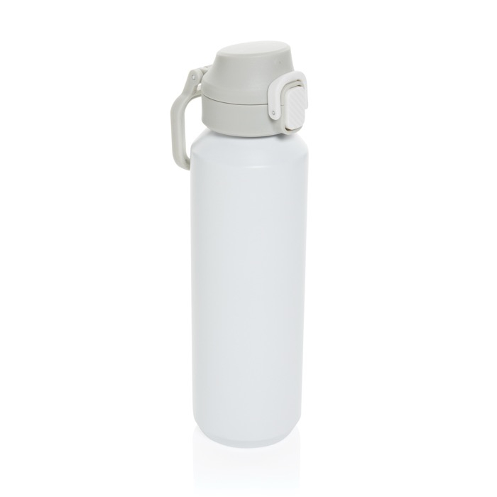 Recycled stainless steel sports bottle, lockable leak-proof lid, 600ml
