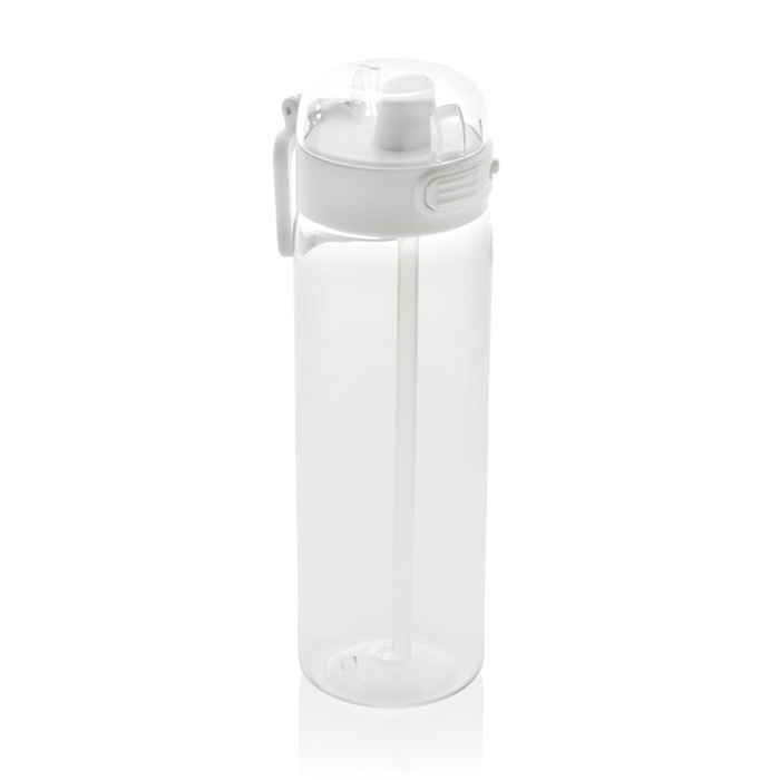 Recycled rPET sports bottle, leak-proof lid, straw, 800ml