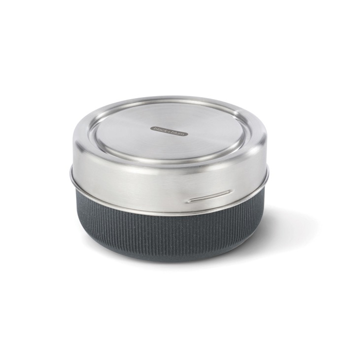 Glass bowl with silicone anti-drip lid, 750 ml