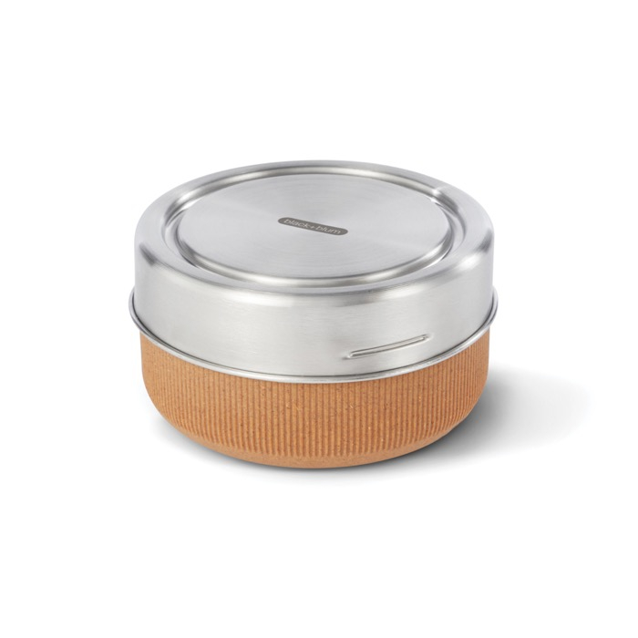 Glass bowl with silicone anti-drip lid, 750 ml