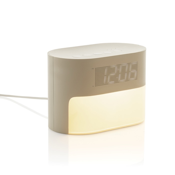 Eco alarm clock, gradual light, relaxing soundscapes
