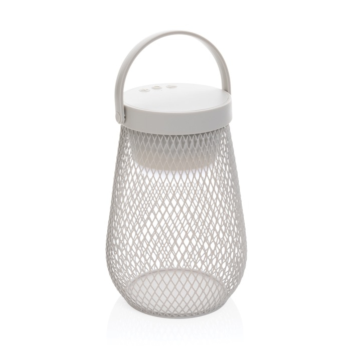 Recycled plastic desk lamp with 3 brightness modes, IPX4