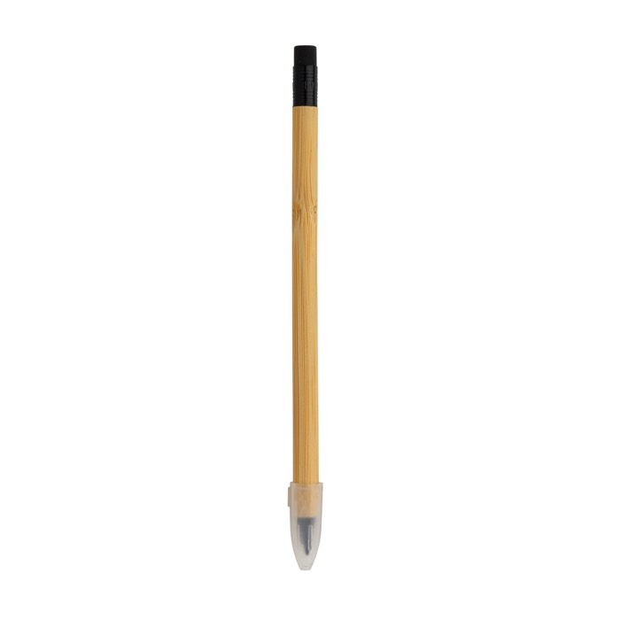 Infinite bamboo pencil with eraser with logo