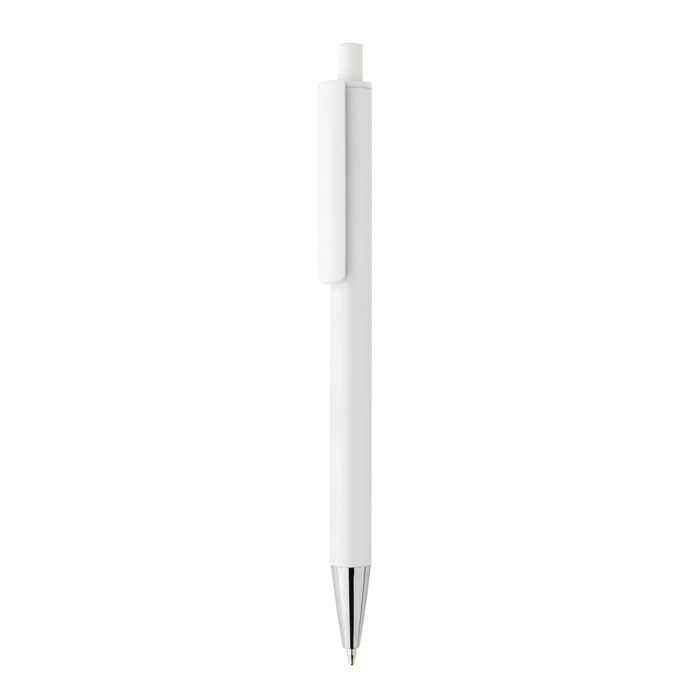 Modern pen in recycled aluminium with blue Dokumental® ink