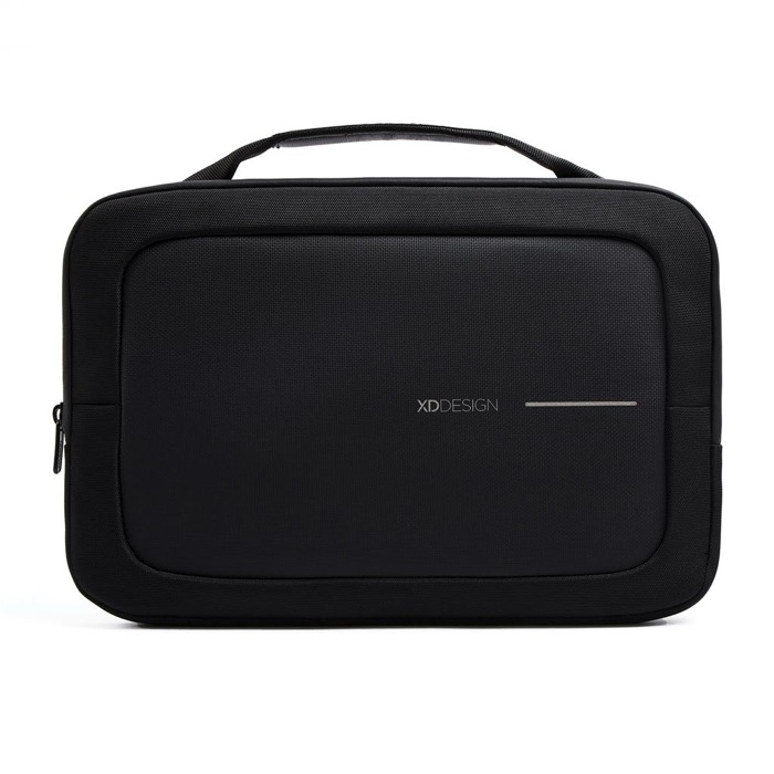 Water-repellent RPET laptop briefcase, 16"