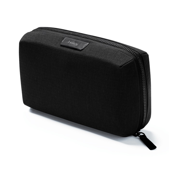 Promotional tech organiser pouch with zip closure