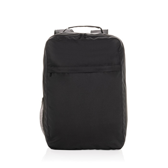 RPET laptop backpack with front pocket, 15", Swiss Peak