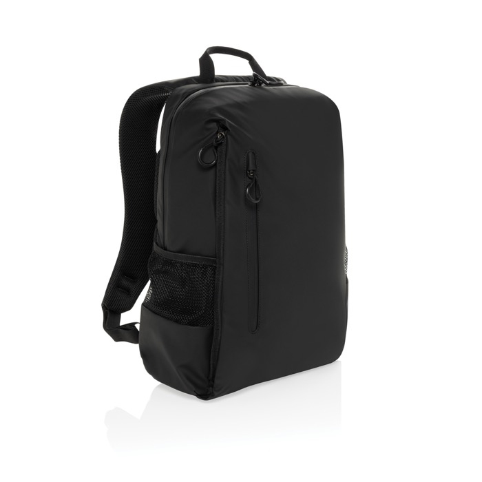 Water-resistant RPET backpack with front pocket, 15.6" laptop