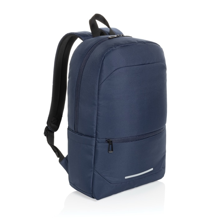 Recycled polyester business backpack, pockets, 15.6"