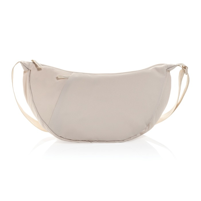 Recycled rPET XL shoulder bag, outer pocket, adjustable strap