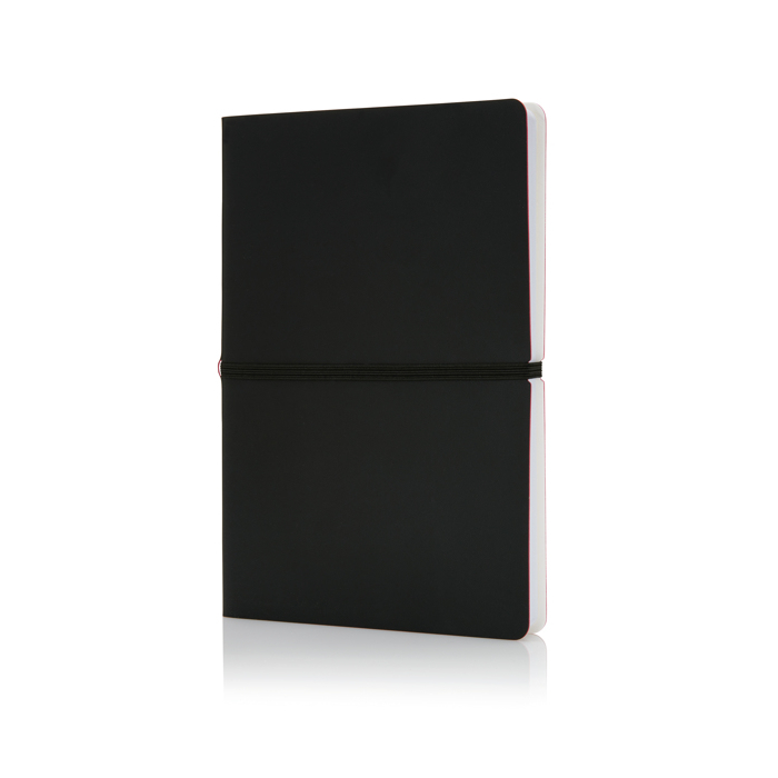 Softcover colourful notebook, A5, ruled pages