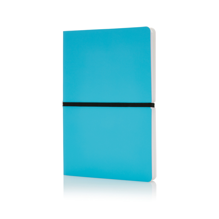 Softcover colourful notebook, A5, ruled pages