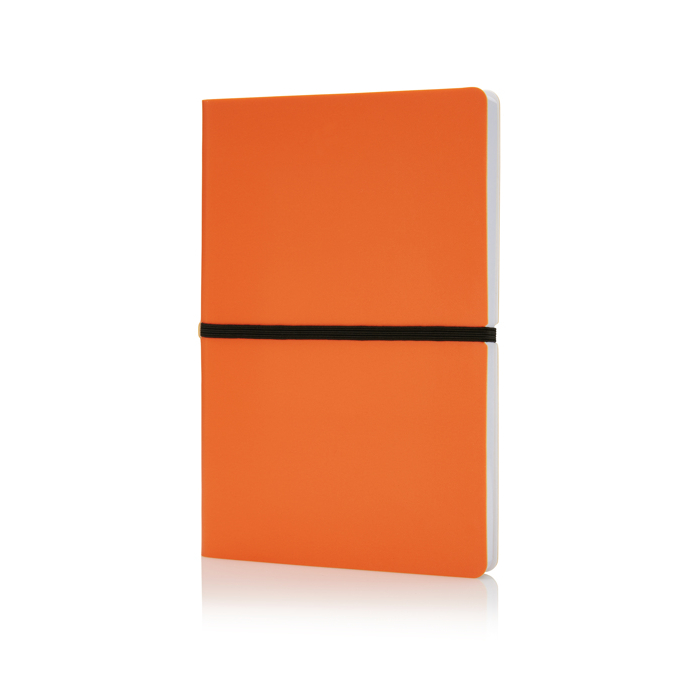 Softcover colourful notebook, A5, ruled pages
