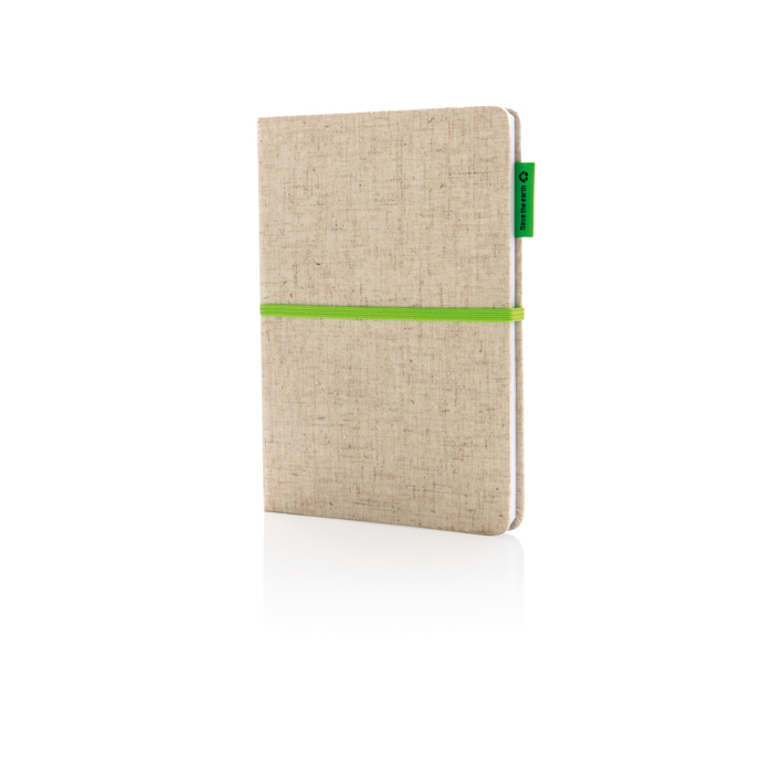Eco personalised notebooks, A5, ruled pages, Yute Bambu