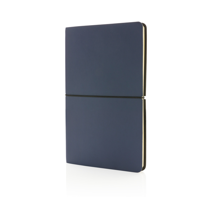Modern notebook with flexible PU covers, A5, ruled pages