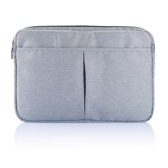 Polyester laptop sleeve, 600D, PVC-free, 15"