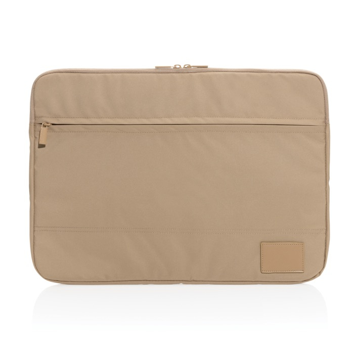 Branded laptop sleeve in recycled polyester, 15.6"
