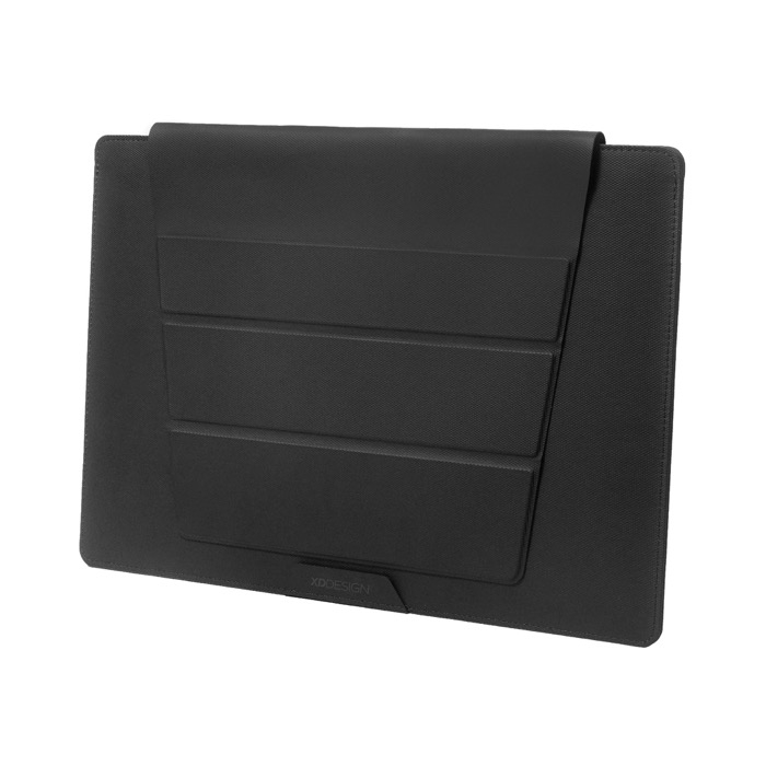 Recycled laptop sleeve, tilt stand 4cm, 14"