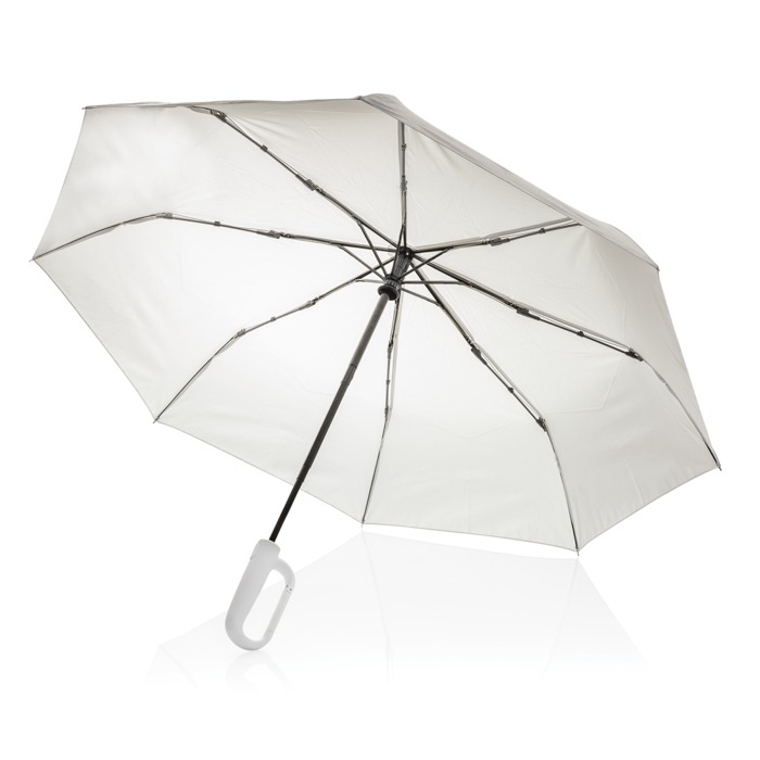 Windproof RPET umbrella with clip handle, Ø97 cm
