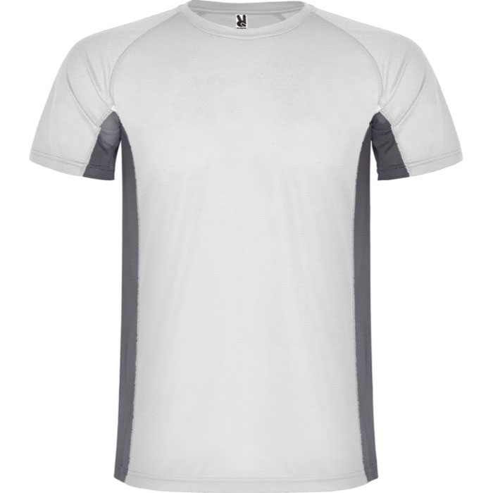 Men's bi-colour sports polyester t-shirt 140 g/m², Roly